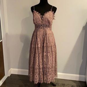 ASOS lace spaghetti strap maxi dress